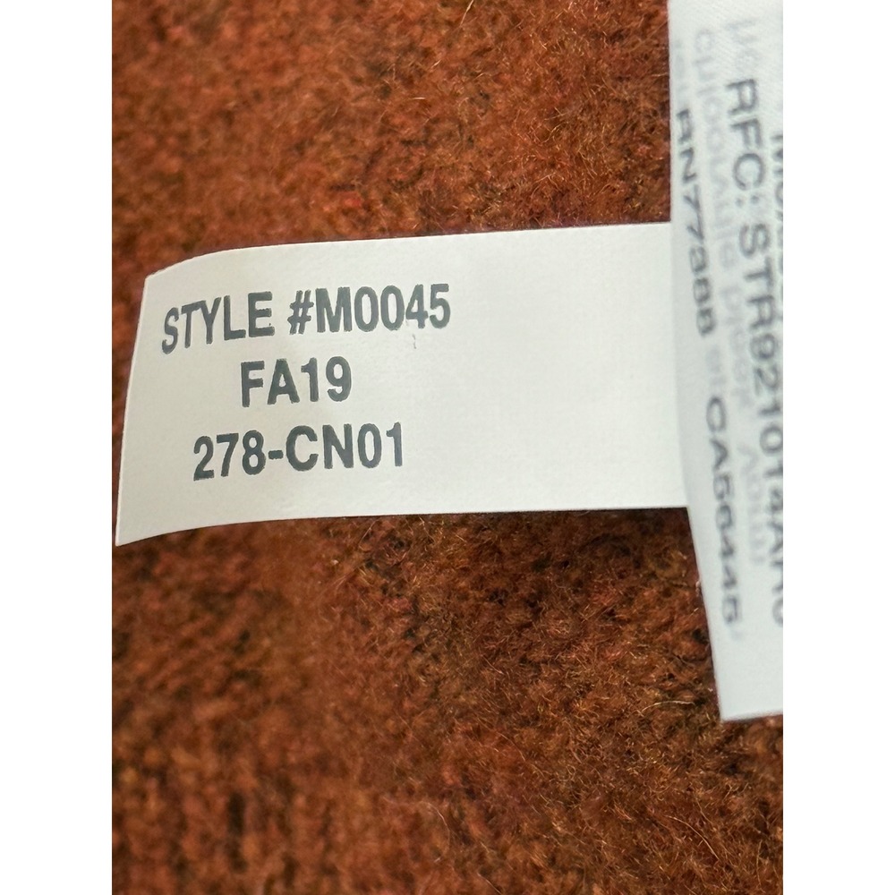 Madewell Cardigan Sweater M Color Block Open Front Knit Pink Brown Beige - Picture 7 of 8